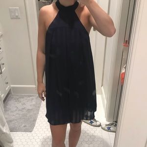 BCBGeneration High Neck Navy Dress